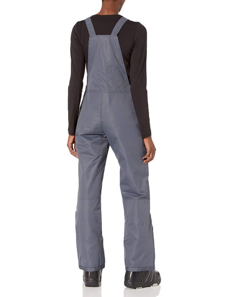 SkiGear Women's Essential Insulated Bib Overalls, Steel, Medium